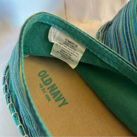 💚OLD NAVY • Striped Canvas Flat Espadrilles - Picture 8 of 12